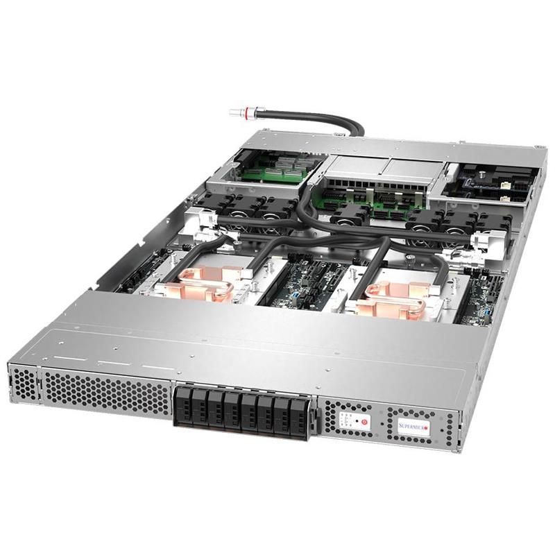 Supermicro ARS-111GL-DNHR-LCC GPU 1U Barebone Two Nodes Single NVIDIA Grace CPU on GH200 Grace Hopper Superchip
