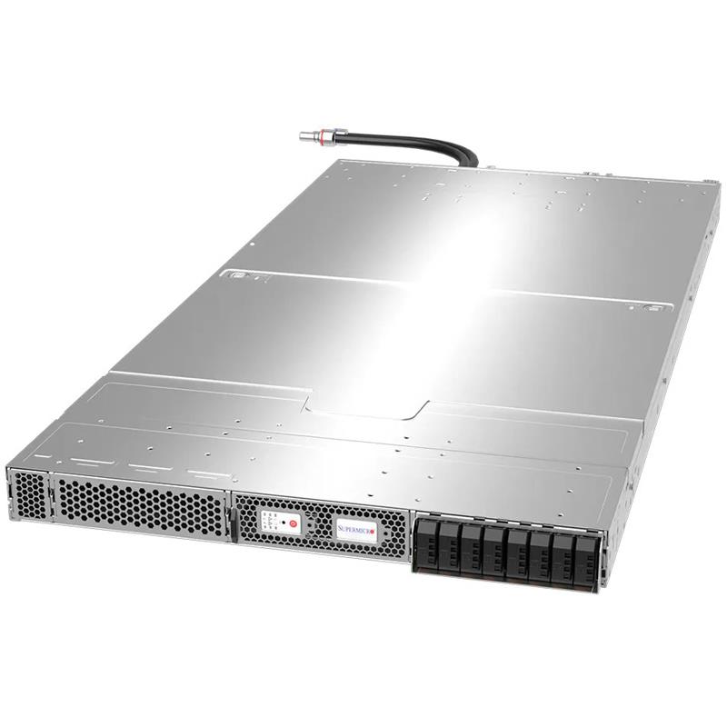 Supermicro ARS-111GL-NHR-LCC 1U GPU Barebone Single NVIDIA GH200 Grace Hopper Superchip Integrated NVIDIA H100 GPU and Liquid Cooling