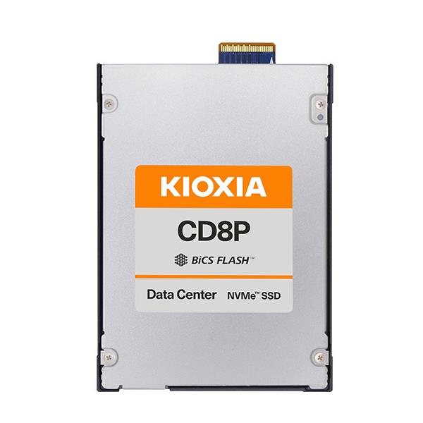 Kioxia KCD8DPJE3T84 Hard Drive 3.84TB NVMe SSD PCIe 5.0 E3.S 7.5 mm SED TLC NAND 1DWPD - CD8P-R Series