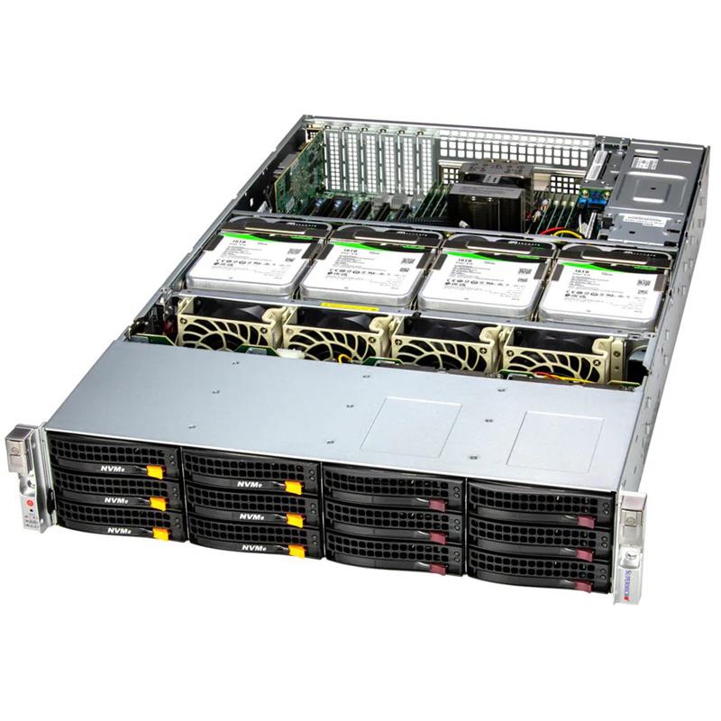 Supermicro SSG-621E-ACR16H 2U Enterprise Optimized Storage Barebone Dual Intel Xeon Scalable Processors 5th and 4th Generation