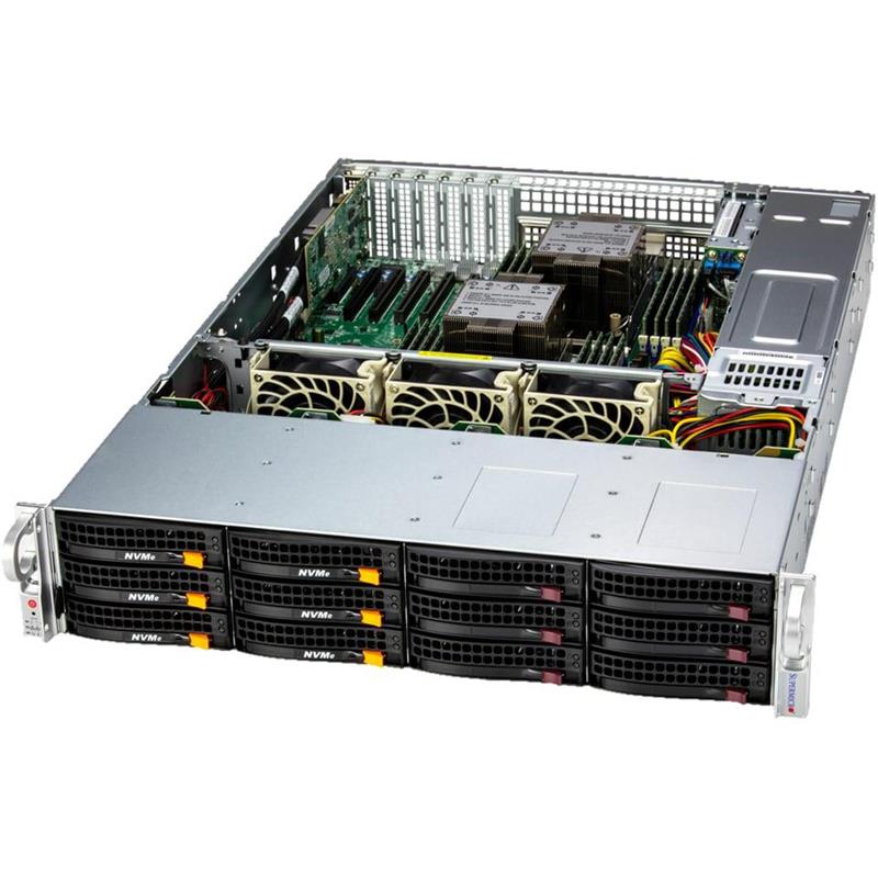 Supermicro SSG-621E-ACR12L 2U Storage Barebone Dual Intel Xeon Scalable Processors 5th and 4th Generation