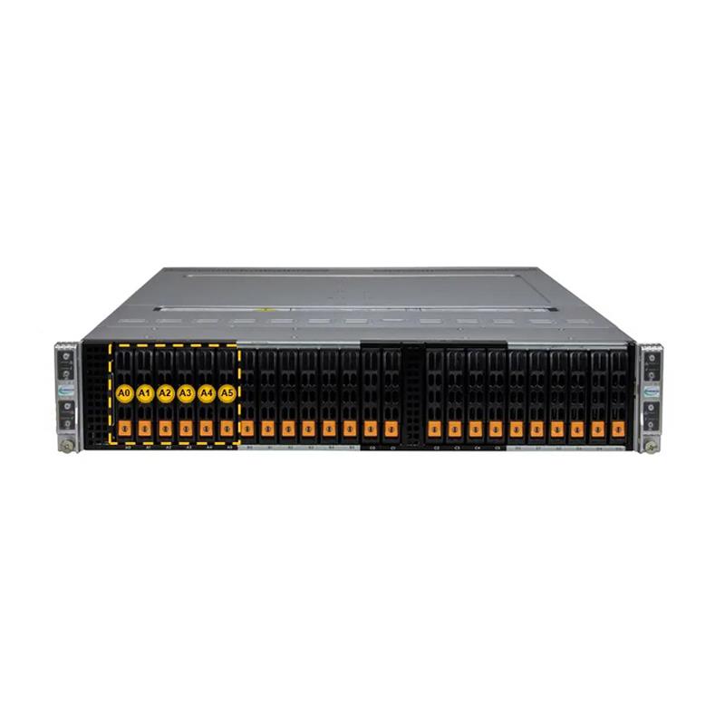 Supermicro SYS-222BT-HNC8R BigTwin 2U Barebone Four Hot-pluggable Nodes Dual Intel Xeon 6700 Series Processors With E-cores