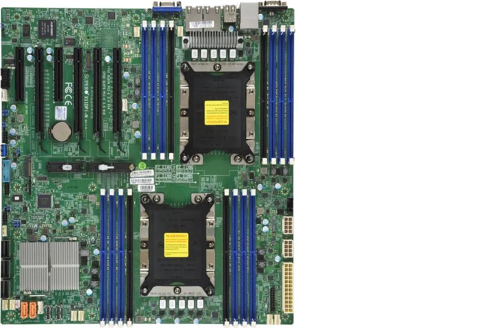 Supermicro X11DPI-NT Motherboard E-ATX Dual Socket P (LGA-3647) Intel Xeon Scalable Processors 2nd Generation - BULK