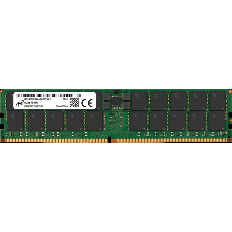 Micron MTC40F2046S1RC64BD2 Memory 64GB DDR5 6400MHz RDIMM Low Profile MEM-DR564MC-ER64