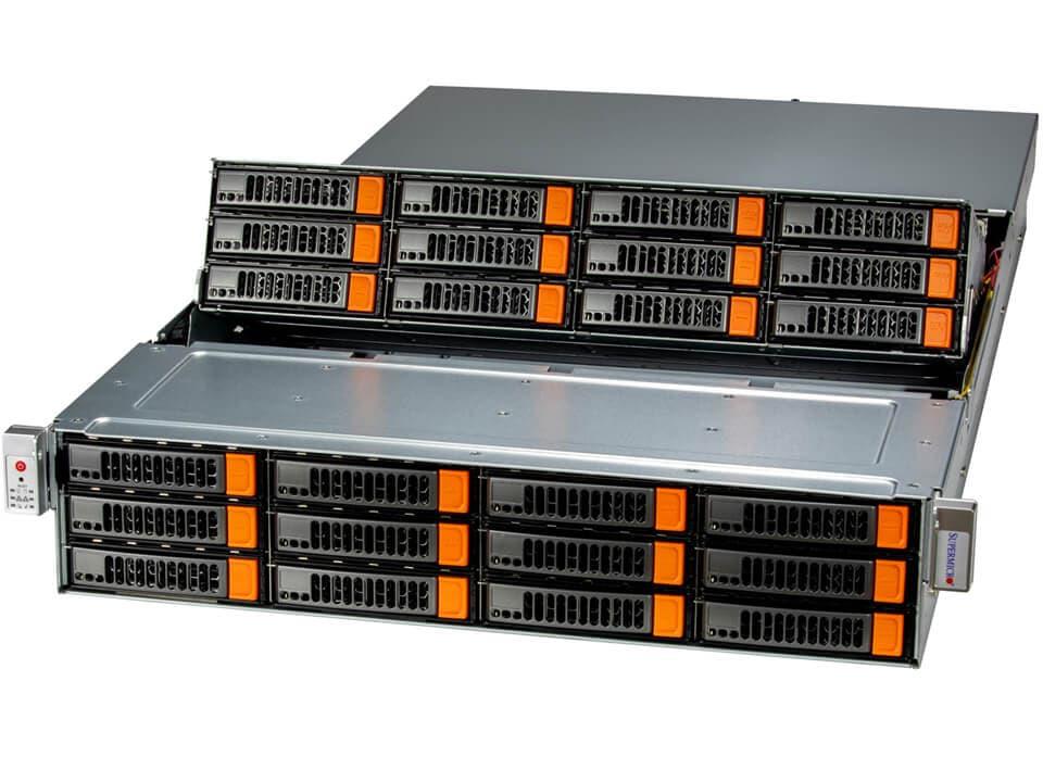 Supermicro SSG-521E-E1CR24H Storage 2U Barebone Single Intel Xeon Scalable 4th and 5th Generation Processors