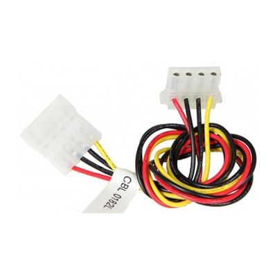 Supermicro CBL-0182L Power Extension Cable With 4-Pin To Right Angle 4-Pin Connectors 15.75in (40CM)