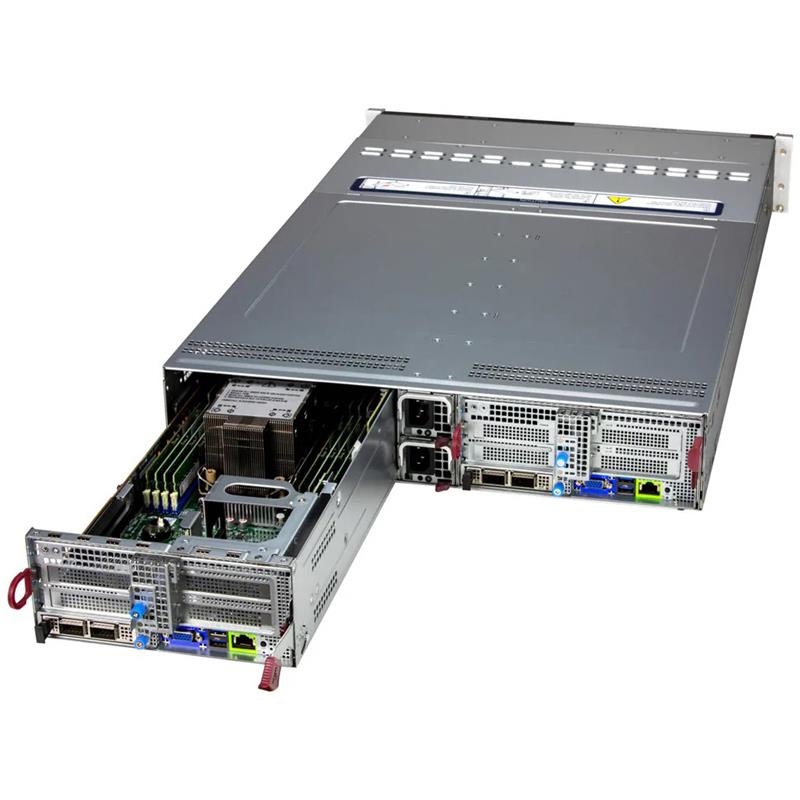 Supermicro SYS-222BT-DNR BigTwin 2U Barebone Two Hot-pluggable Nodes Dual Intel Xeon 6 6700 Series Processors With E-cores