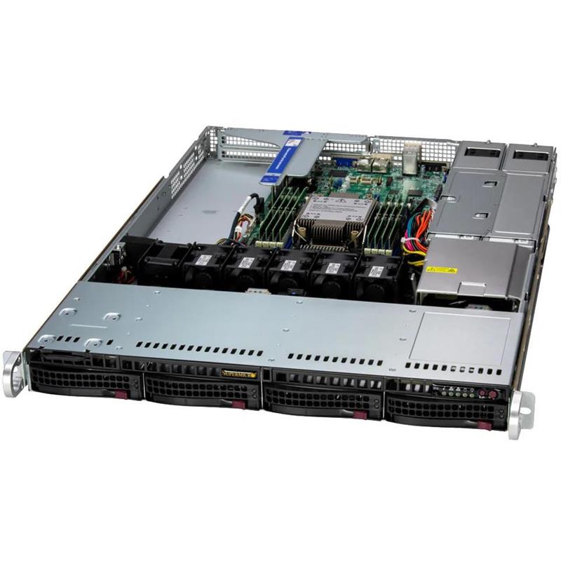 Supermicro SYS-512B-WR UP WIO 1U Barebone Single Intel Xeon 6700 Series Processors With E-cores