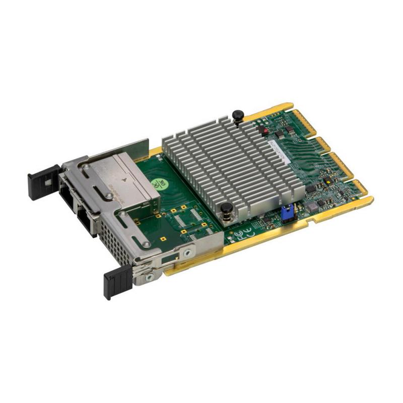Supermicro AOC-ATGC-I2TG AIOM Network Adapter Card Gen 3 PCIe x4 Interface (8.0 GT/s) Dual-port 10GbE RJ45 Carlsville X7