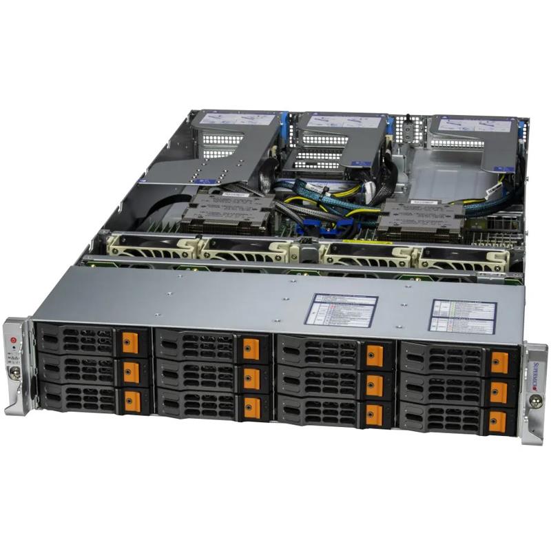 Ready to Ship - Supermicro AS-2025HS-TNR-G1 2U Hyper A+ Server Powered by Two AMD EPYC 9654 Processors