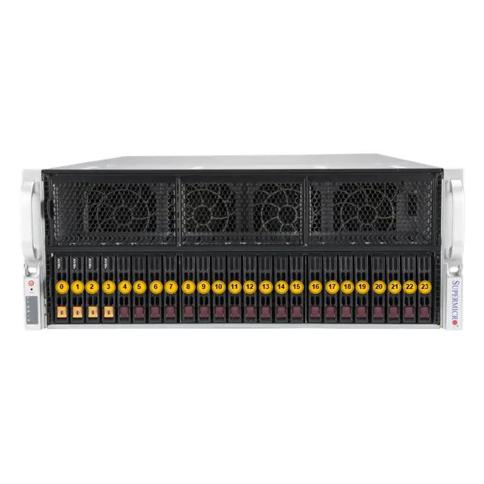 Ready to Ship - Supermicro AS-4125GS-TNRT-G1 4U GPU A+ Server Powered by Two AMD EPYC 9124 Processors