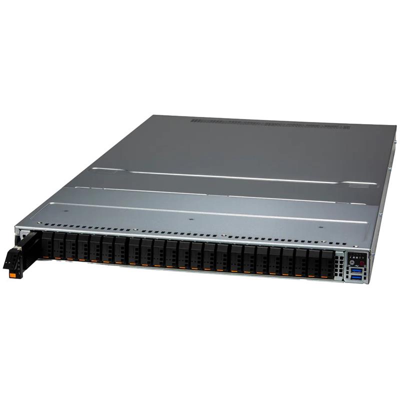 Ready to Ship - Supermicro SSG-121E-NES24R-G1 1U All-Flash NVMe Server Powered by Two Intel Xeon 6548Y+ Processors