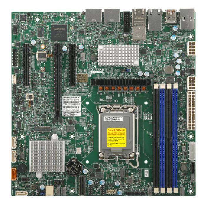 Supermicro X14SAZ-TLN4F-O Motherboard Micro-ATX Single Socket V1 (LGA-1851) Intel Core Ultra 9/7/5 Series 2 Processors