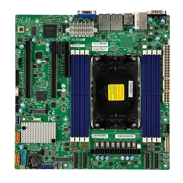 Supermicro X13SEM-TF-B Motherboard Micro-ATX Single Socket E (LGA-4677) Intel Xeon Scalable 4th and 5th Generation Processors - BULK