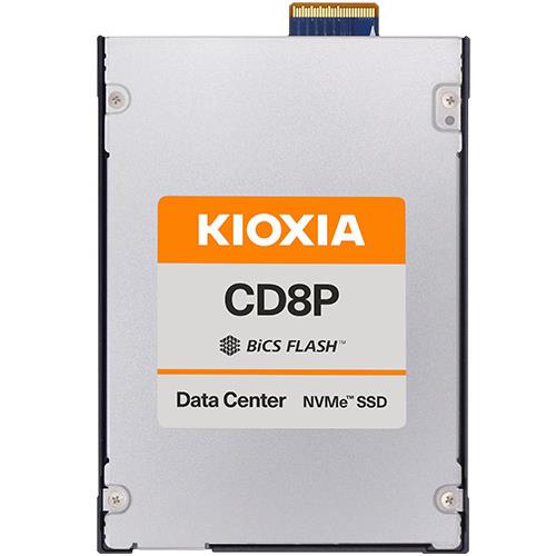 Kioxia KCD8DPJE1T92 1.92TB NVMe Solid-State Drive PCIe x4 Lanes Generation 5.0 128 GT/s E3.S 7.5mm TLC SED 1DWPD CD8P-R Series