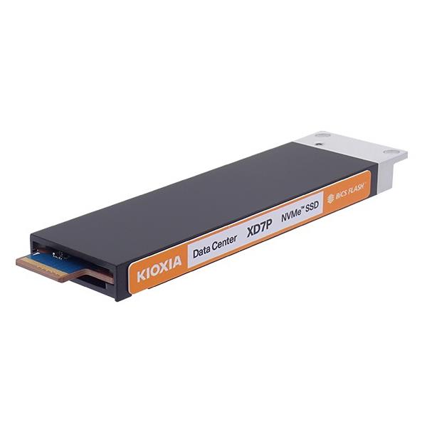Kioxia KXDZDRJJ1T92 1.92TB NVMe Solid-State Drive PCIe x4 Lanes Generation 5.0 64 GT/s E1.S 9.5mm TLC SED 1DWPD XD7P Series