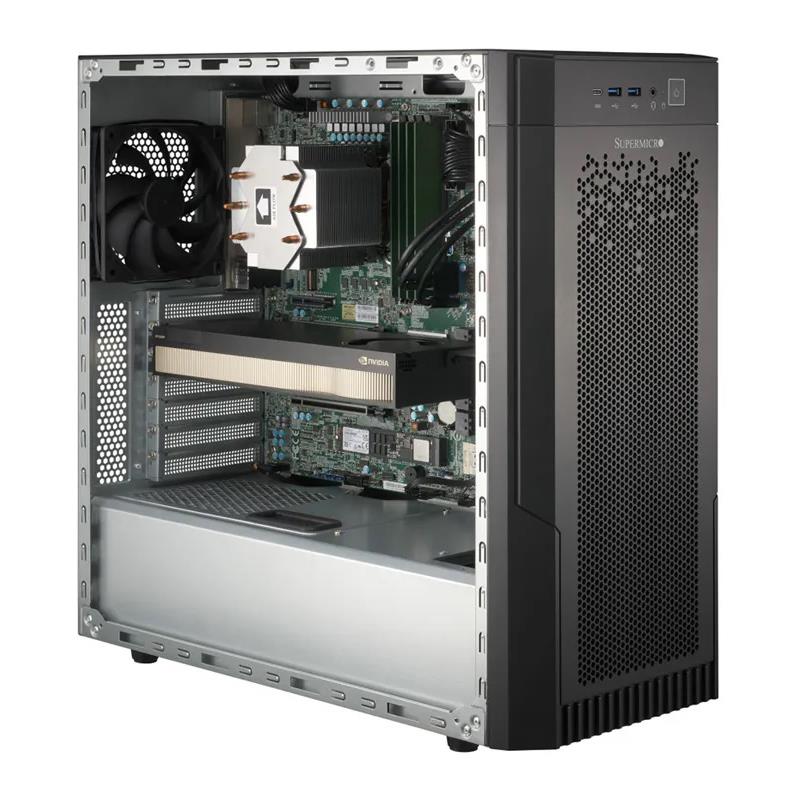 Supermicro SYS-532AW-C Workstation UP Mid-Tower Single Intel Core Ultra 9/7/5 (Series 2) Processors