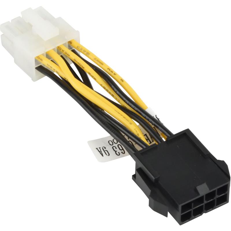Supermicro CBL-PWEX-0663 2in PCIe 8pin to CPU 8pin Power Adapter