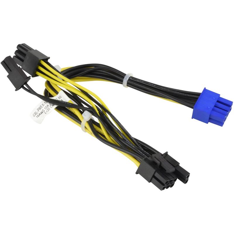 Supermicro CBL-PWEX-1017 Power Cable PWYCB for 2x4F/GPU to two (2x3F+ 2x1F) / PCIe, P4.2, 20CM, 16/20A