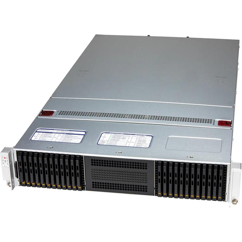 Supermicro SSG-222B-NE3X24R All-Flash NVMe 2U Barebone Dual Intel Xeon 6700/6500 Series Processors with P-cores or 6700 Series Processors with E-cores