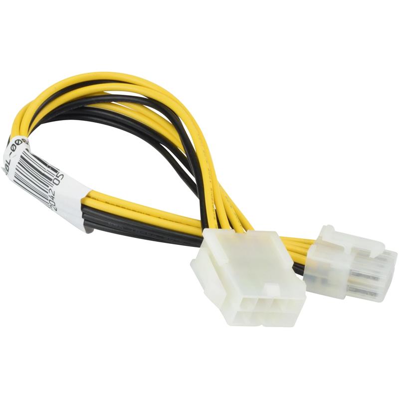 Supermicro CBL-0062L 12V Power Extension Cable With 8-Pin Male To 8-Pin Female Connectors For Graphic Card 7.87in (20CM) 