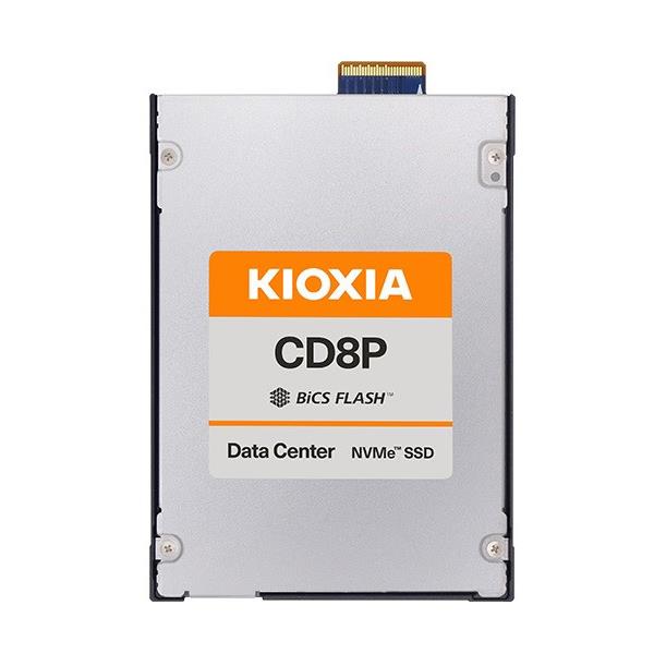 Kioxia KCD8XPJE3T84 3.84TB NVMe Solid-State Drive PCIe 5.0 NVMe 2.0 E3.S 7mm BiCS FLASH TLC 1DWPD Sanitize Instant Erase (SIE) CD8P-R Series