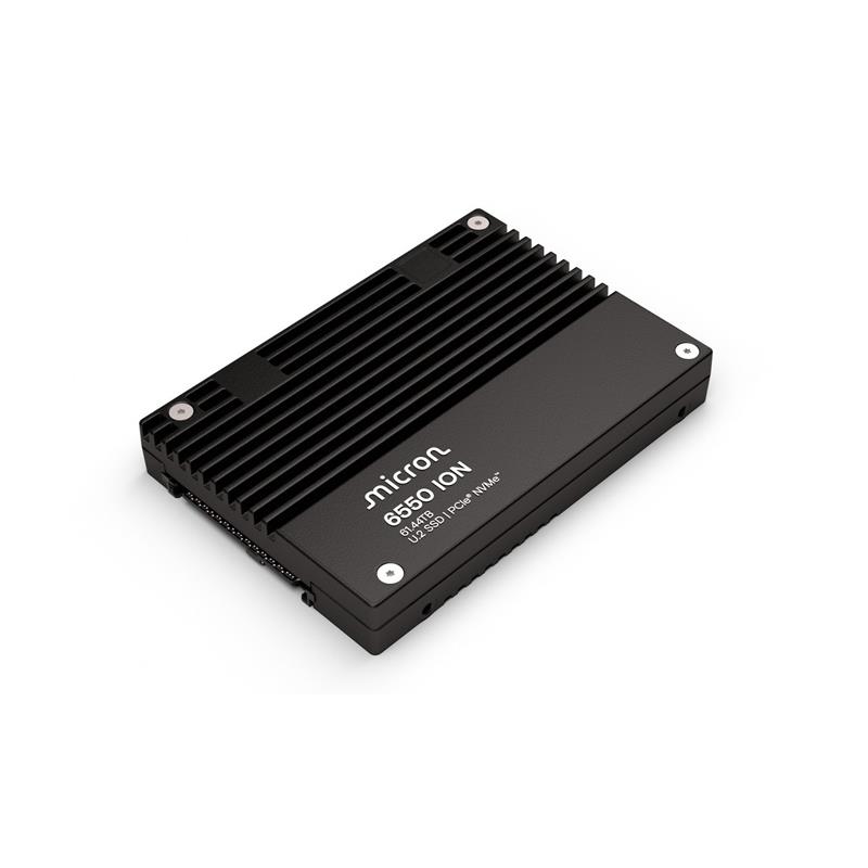 Micron MTFDLAL61T4THL-1BK1JABYY 61.44TB NVMe Solid-State Drive PCIe x4 Lanes Generation 5.0 U.2 15mm Micron G8 TLC NAND 1.00 RDWPD 6550 ION Series