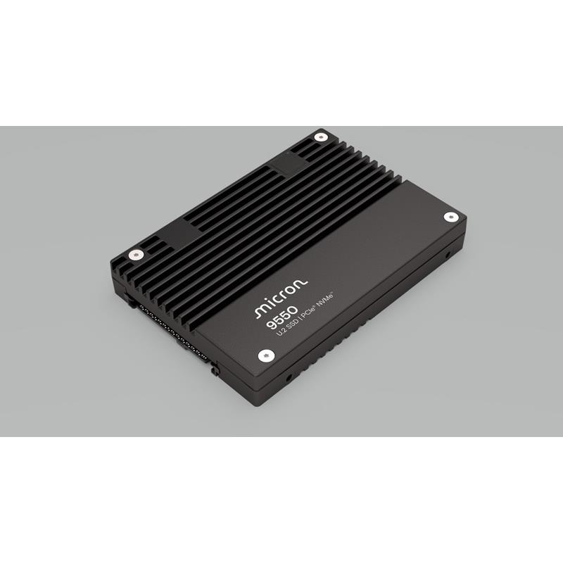 Micron MTFDLAL6T4THB-1BK1JABYY Hard Drive 6.4TB NVMe PCIe x4 Lanes Generation 5.0 U.2 15mm 3D TLC 3DWPD 9550 MAX Series