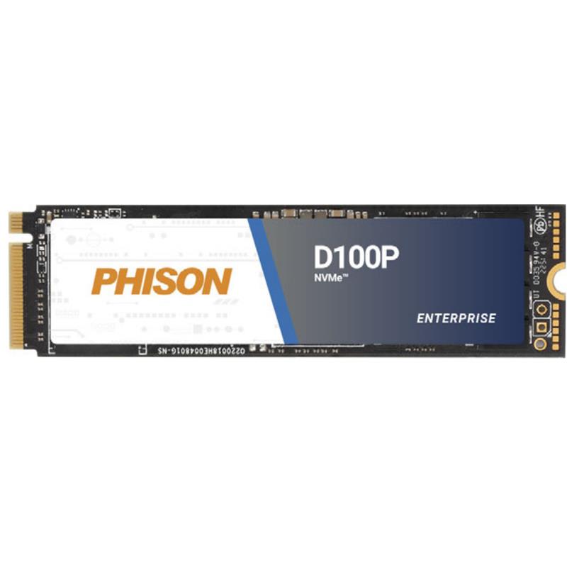 Phison D1802K02480GP01512G00 480GB NVMe Solid-State Drive PCIe x4 Lanes Generation 4.0 M.2 2280 3D TLC 1DWPD AES-256 Hardware Encryption And Sanitize D100P Series