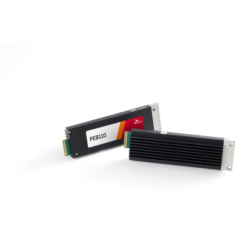 SK Hynix HFS7T6GFMWX192N Hard Drive 7.68TB NVMe PCIe x4 Lanes Generation 5.0 E1.S 15mm V8 4D TLC NAND Flash 1DWPD PEB110 Series