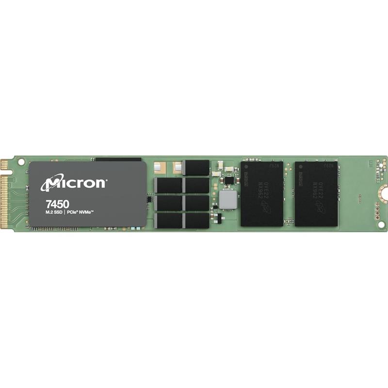 Micron HDS-MMN-MTFDKBG1T9TFR-15 Hard Drive 1.9TB NVMe PCIe x4 Lanes Generation 4.0 M.2 22x80mm 3D TLC NAND 1DWPD TCG Opal 7450 PRO Series