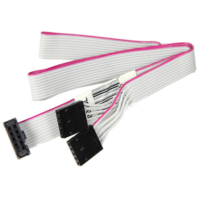Supermicro CBL-0056L 18in SATA Ribbon Cable 10p LED 1x5 + 1x5