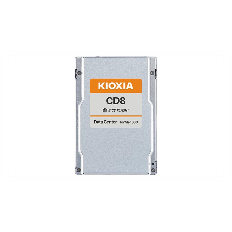 Kioxia HDS-TUN-KCD8XRUG3T84 3.84TB NVMe Solid-State Drive PCIe x4 Lanes Generation 4.0 2.5-inch 15mm BiCS FLASH TLC 1DWPD SIE Single-port CD8-R Series