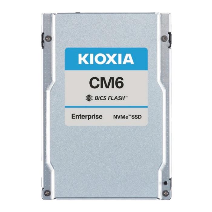 Kioxia HDS-TUN-KCM6DVUL6T40 Hard Drive 6.4TB NVMe PCIe x4 Lanes Generation 4.0 2.5-inch 15mm BiCS FLASH TLC 3DWPD SED Dual-port CM6 Series