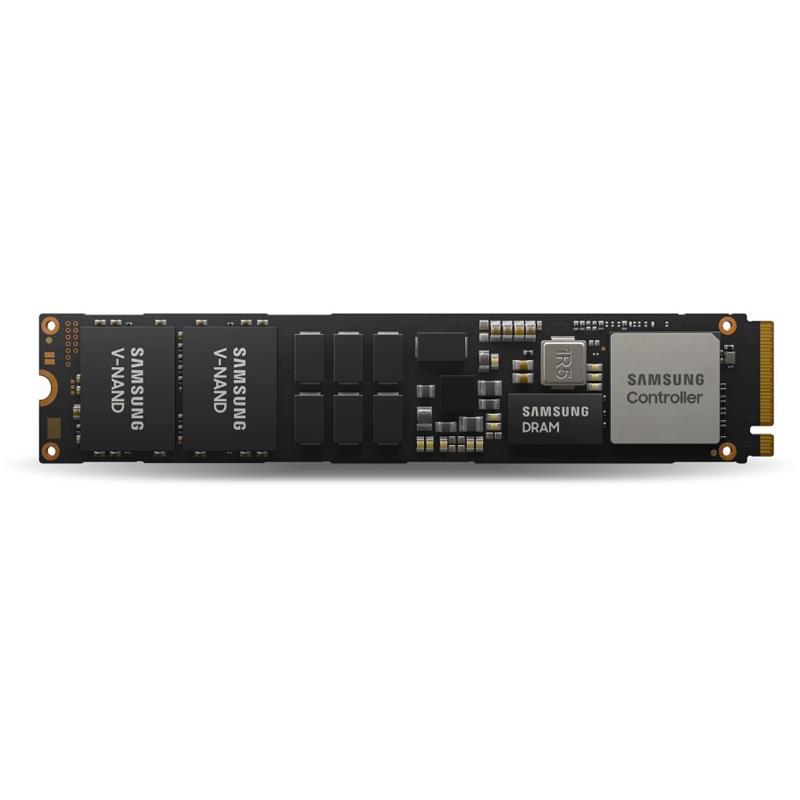 Samsung HDS-SEN-MZTL67T6HBLCAW7 7.68TB NVMe Solid-State Drive PCIe x4 Lanes Generation 5.0 E1.S 9.5mm 3D TLC NAND 1DWPD SED PM9D3a Series