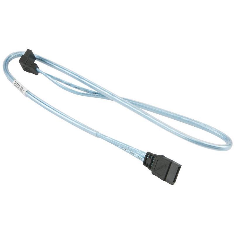 Supermicro CBL-0227L SATA Round Cable With Straight To Right Angle SATA Connectors 18.9in (48CM)
