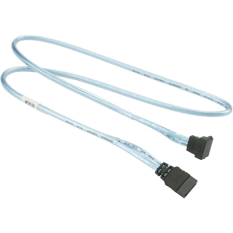 Supermicro CBL-0230L SATA Round Right Angle Cable 25.59in (64.99CM)