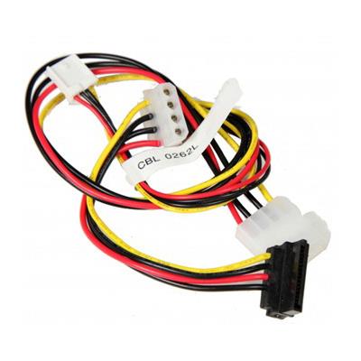 Supermicro CBL-0262L 4pin to 1x SATA (RA)+1x 4pin (RA)+1x FPD