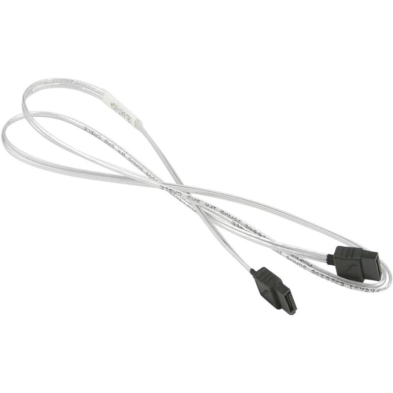 Supermicro CBL-SAST-0624 27.6in SATA Cable Straight to Straight