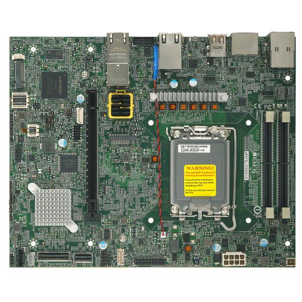 Supermicro X14SAV-TLN4F-B Motherboard Flex ATX Single Socket V1 (LGA-1851) Intel Core Ultra 9/7/5 (Series 2) Processors