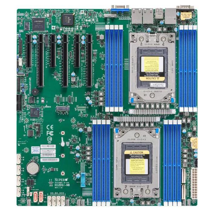Supermicro H12DSI-N6-B Motherboard E-ATX Dual Socket (SP3) AMD EPYC 7003/7002 Series Processors