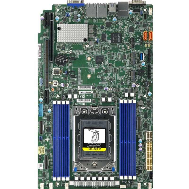 Supermicro H12SSW-NT-B Motherboard Proprietary WIO Single Socket (SP3) AMD EPYC 7003/7002 Series Processors