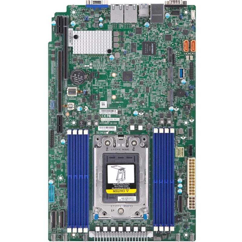 Supermicro H12SSW-NTL-B Motherboard Proprietary WIO Single Socket (SP3) AMD EPYC 7003/7002 Series Processors