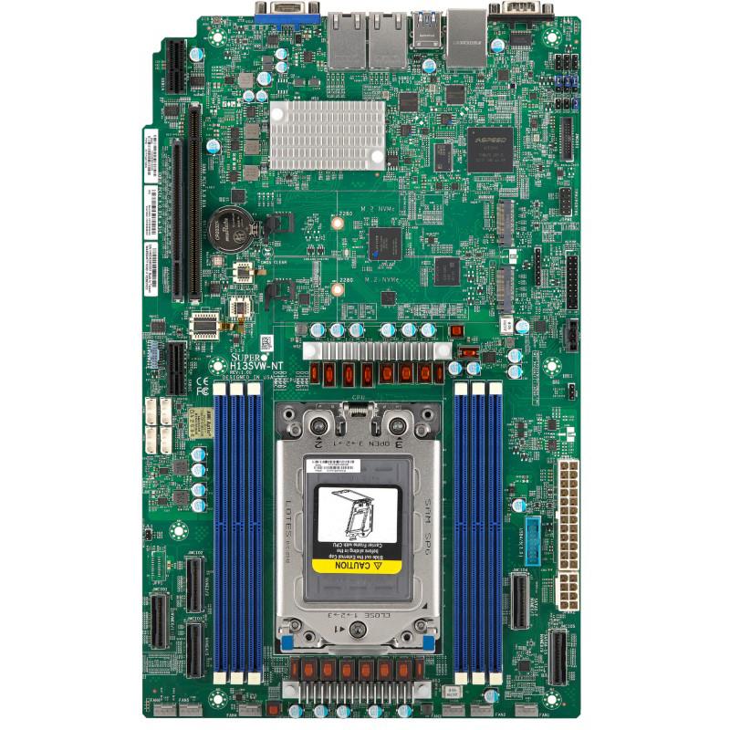 Supermicro H13SVW-NT-B Motherboard Proprietary WIO Single Socket (SP6) AMD EPYC 8004 Series Processor