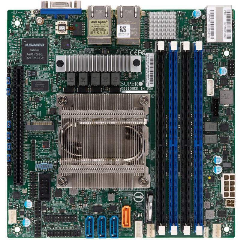 Supermicro M11SDV-4CT-LN4F-B Motherboard Mini-ITX Embedded AMD EPYC 3101 SoC Processor
