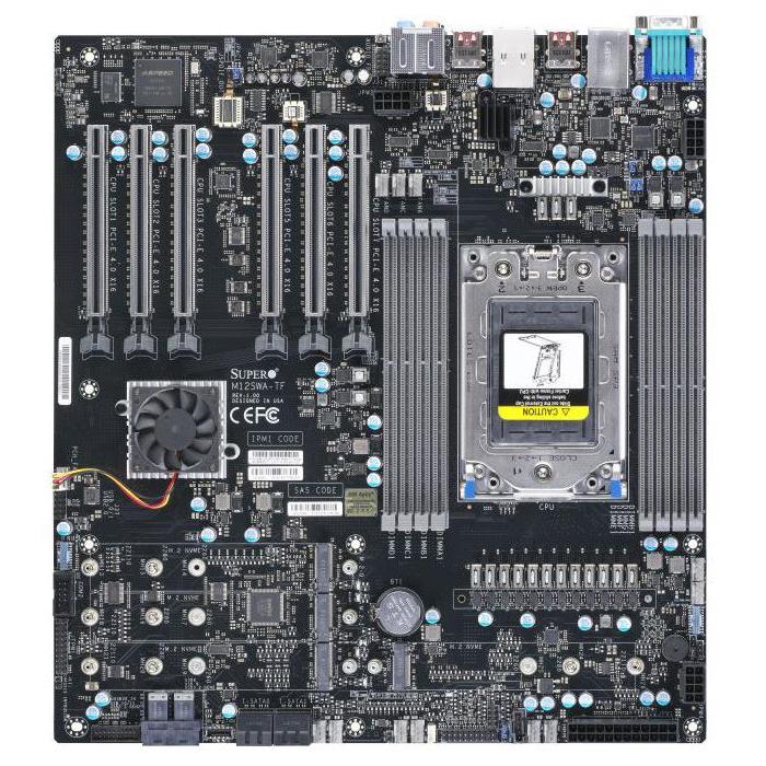 Supermicro M12SWA-TF-B Motherboard E-ATX Single Socket (sWRX8/SP3) AMD Ryzen Threadripper PRO 3000 And 5000 Series Processors