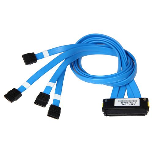 Supermicro CBL-0103L 19.7in 4Lane SAS to 4x 7p SATA Cable