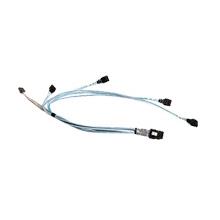 Supermicro CBL-0287L MiniSAS Breakout Cable Internal MiniSAS To 4 SATA (43/43/33/33CM) With 43CM Sideband