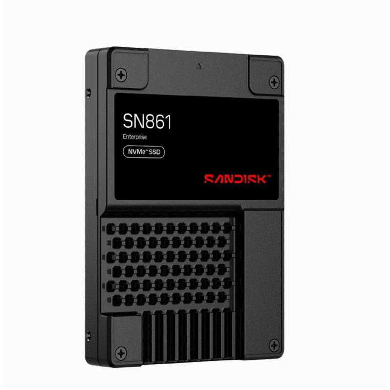 SanDisk SDS6BA176OSP9X7 Hard Drive 7.68TB NVMe SSD PCIe x4 Lanes Generation 5.0 2.5-inch U.2 TLC NAND Flash 1DWPD TCG Opal SN861 Series