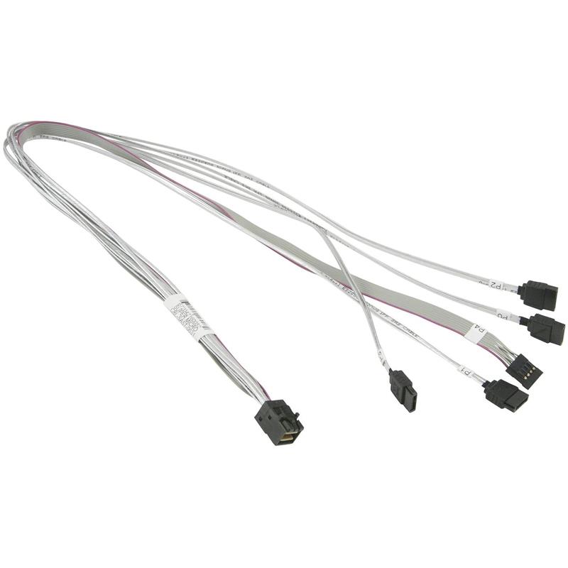 Supermicro CBL-SAST-0631 21.65in Cross-over mini-SAS HD (SFF-8643) to 4 SATA